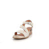Sandales MamZelle en cuir métal crème